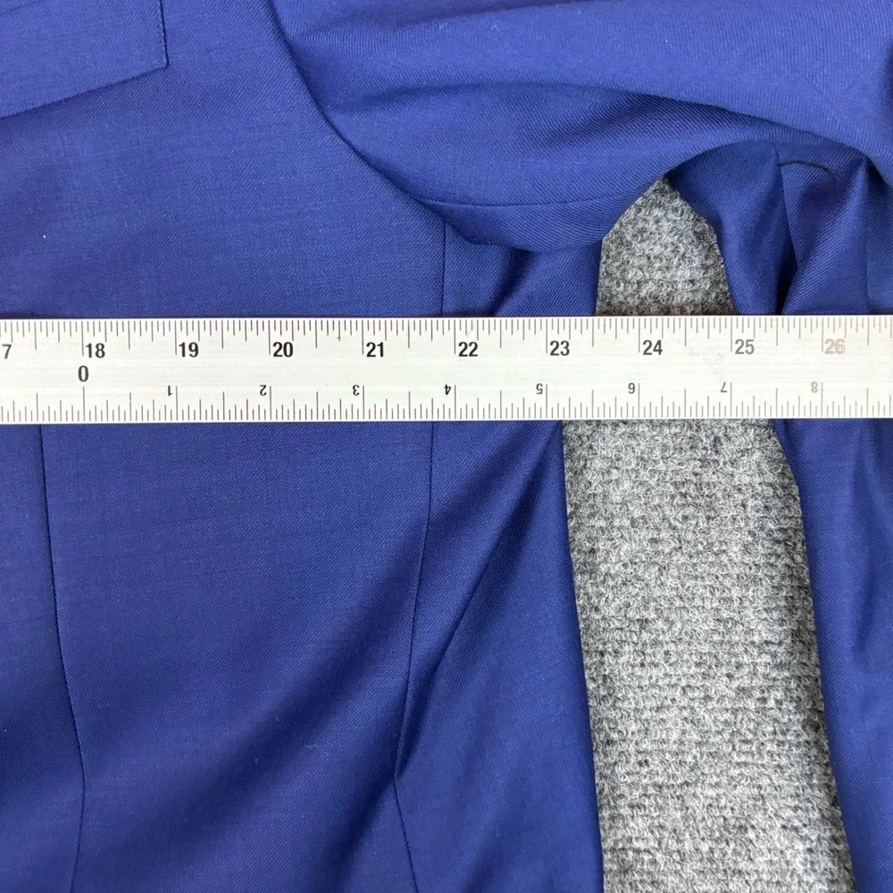 Mantoni Mens Royal Blue 100% Fine Wool 2 Button Suit Set M40901 Size 36R